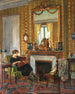 Kobieta w eleganckim wnętrzu - Charles Henry Tenré — widok dzieła