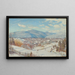 High Peak i Round Top Catskill zimą - Charles Herbert Moore — oprawiony obraz na ścianie