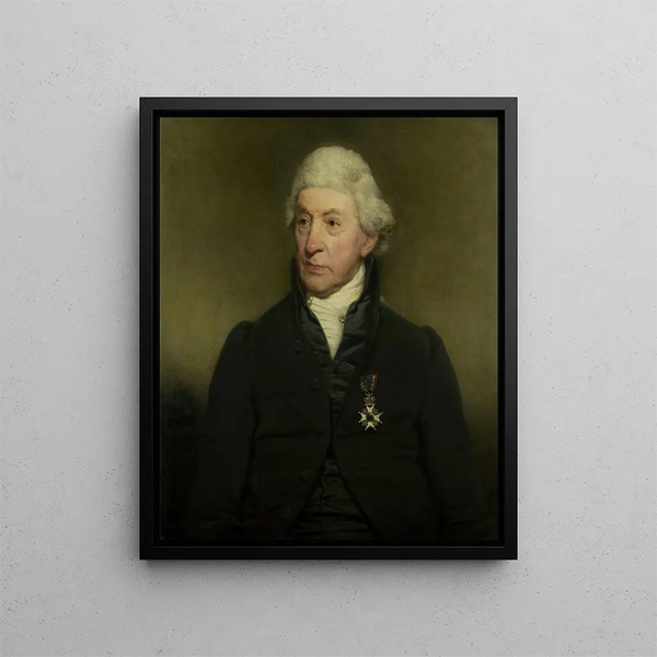 Christiaan Everhard Vaillant 1746-1829 Funkcjonariusz rządu - Charles Howard Hodges — oprawiony obraz na ścianie