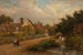 Scena wioski - Charles James Lewis — widok dzieła