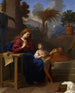 Święta Rodzina w Egipcie - Charles Le Brun — widok dzieła