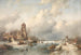 Scena zimowa - Charles Leickert — widok dzieła