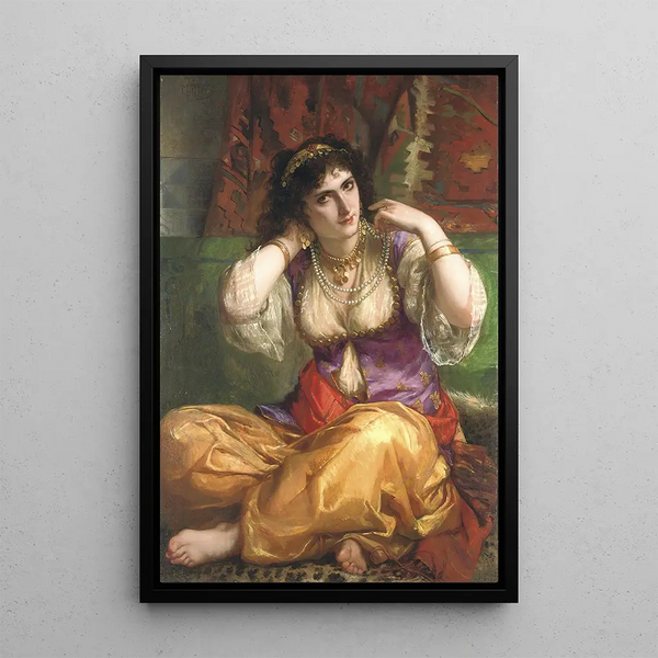 L'odalisque - Charles Louis Müller — oprawiony obraz na ścianie