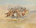 Grupa wojny Blackfeet - Charles Marion Russell — widok dzieła