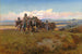 W kraju wroga - Charles Marion Russell — widok dzieła