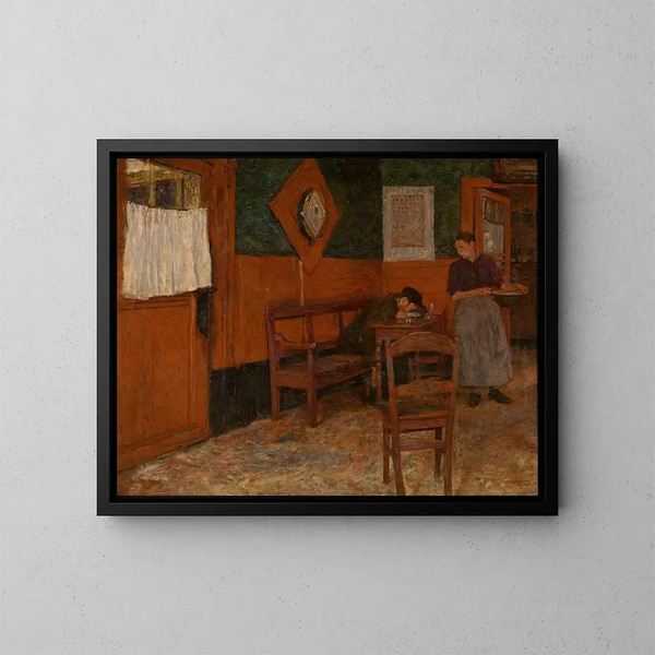 L'Auberge rouge - Charles Mertens — oprawiony obraz na ścianie