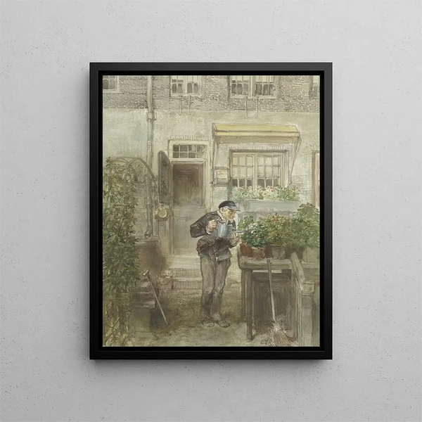 L'amoureux des fleurs - Charles Rochussen — oprawiony obraz na ścianie