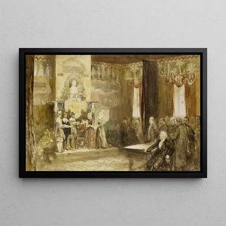 Charles Rochussen - Vondelviering op het Muiderslot 1867.webp