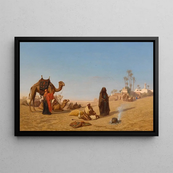 Charles Thodore Frre - The Halt of the Caravan.webp