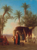 Wioska na pustyni algierskiej - Charles Théodore Frère — widok dzieła