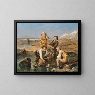Charles Thomas Bale - Children on the beach.webp