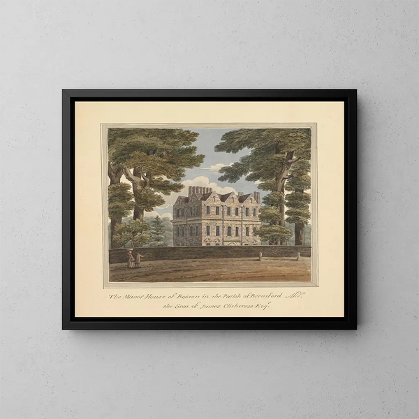 Manoir de Boston, Brentford, Middlesex - Charles Tomkins — oprawiony obraz na ścianie