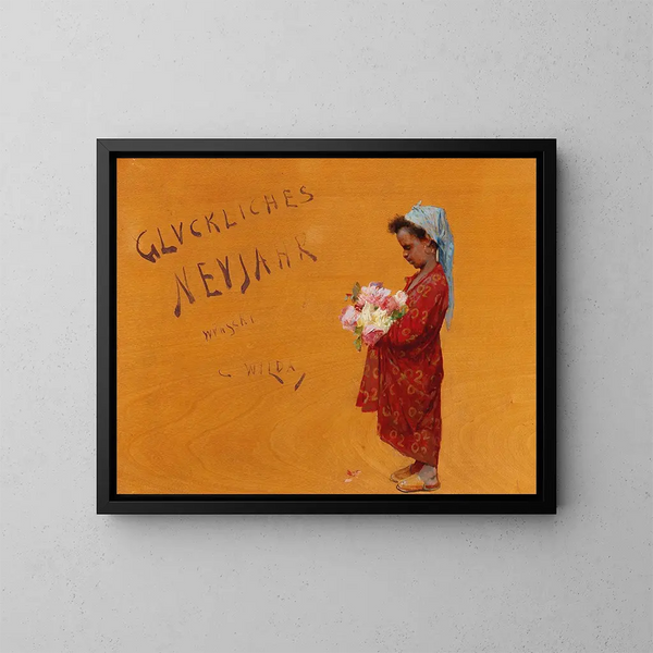 Bonne année - Charles Wilda — oprawiony obraz na ścianie