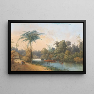 Charles William Meredith van de Velde - Waterval te Tjieroek Betong Java.webp