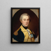 General William North - Charles Willson Peale — oprawiony obraz na ścianie