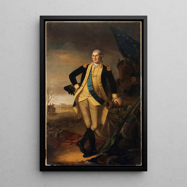 George Washington po bitwie pod Princeton - Charles Willson Peale — oprawiony obraz na ścianie