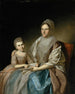 Mme Samuel Mifflin i jej wnuczki Rebeki Mifflin Francis - Charles Willson Peale — widok dzieła