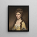 Rebecca Bryan White Mme John White - Charles Willson Peale — oprawiony obraz na ścianie