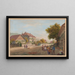 Fleurier - Charles Édouard Calame — oprawiony obraz na ścianie