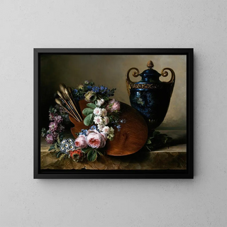 Charlotte Eustace Sophie de FulignyDamas - Still life An Homage to Van Spaendonck.webp