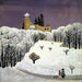 Château de Birseck pod śniegiem - Fritz Baumann — widok dzieła
