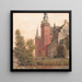 Château de Frederiksborg widziany od północnego zachodu - Christen Købke — oprawiony obraz na ścianie