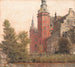 Château de Frederiksborg widziany od północnego zachodu - Christen Købke — widok dzieła