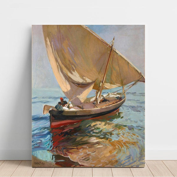 Reprodukcja obrazu Droga do rybnej, Walencja - Joaquín Sorolla