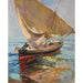 Reprodukcja obrazu Droga do rybnej, Walencja - Joaquín Sorolla