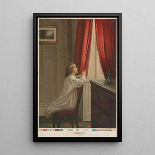 Reprodukcja obrazu Modlitwa poranna - Chicago Lithographing Co
