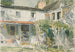 Tło starego domu - Childe Hassam — widok dzieła