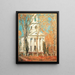 Kościół w Old Lyme, Connecticut - Childe Hassam — oprawiony obraz na ścianie