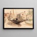 Domy rybackie Swampscott - Childe Hassam — oprawiony obraz na ścianie