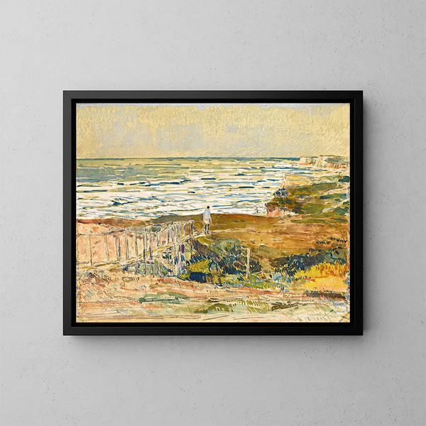 Rybak z Montauk - Childe Hassam — oprawiony obraz na ścianie