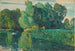 Drzewa nad brzegiem jeziora - Childe Hassam — widok dzieła