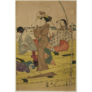 Chokosai Eisho - Women on a Fishing Boat II.webp