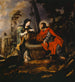 Chrystus i kobieta Samarytanka - Simon de Vos — widok dzieła