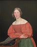 Portret siostry artysty Cecilie Margrethe Petersen née Købke - Christen Købke — widok dzieła