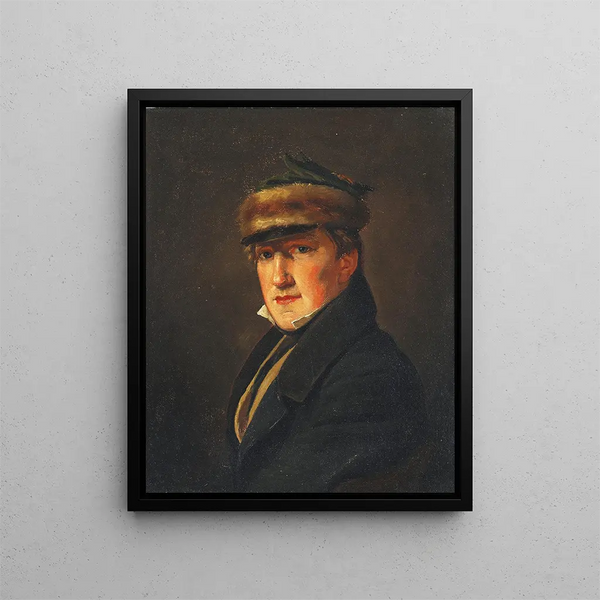 Portret Emmerika Höglberga - Christen Købke — oprawiony obraz na ścianie
