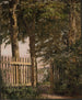 La porte du jardin de la maison des artistes à Blegdammen - Christen Købke — widok dzieła