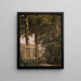 La porte du jardin de la maison des artistes à Blegdammen - Christen Købke — oprawiony obraz na ścianie