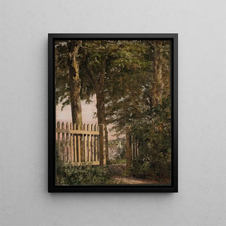 Christen Kbke - The Garden Gate of the Artists Home at Blegdammen.webp