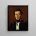 Valdemar Hjartvar Købke 1813-1893 brat artysty - Christen Købke — oprawiony obraz na ścianie