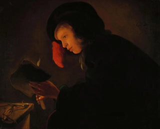 Christiaen Jansz Dusart - Young Man by Candlelight.webp