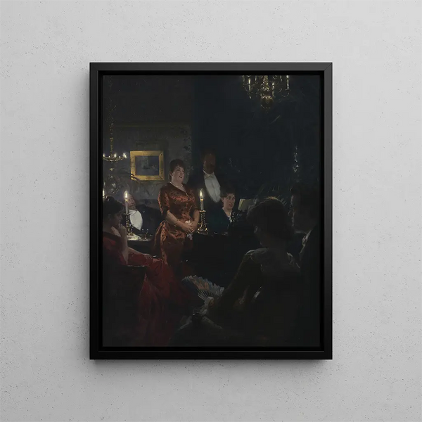 Portret pani Gumperd - Christian Albrecht Jensen — oprawiony obraz na ścianie