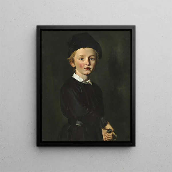 Portret syna artysty, Peter - Christian Albrecht Jensen — oprawiony obraz na ścianie