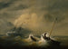 Ratunek załogi austriackiej brigantyny Pegno D'Amicizia z dnia 25 października 1852 roku - Christian Cornelis Kannemans — widok dzieła