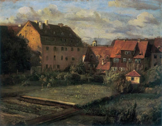 Christian Friedrich Gille - The red houses.webp