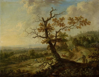 Christian Georg Schtz the elder - Landscape with Grazing Farm Animals.webp