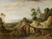 pejzażowy z mostem - Christian Georg Schütz l'Ancien — widok dzieła